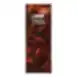 Plastic water bottle, with red coat illustration and straw