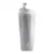 Plastic water bottle, with white coat illustration and straw