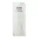 Plastic water bottle, with white coat illustration and straw